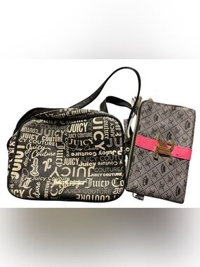Juicy Couture Camera Bag & Wristlet Bundle Lot ~ you get both #8557 💎